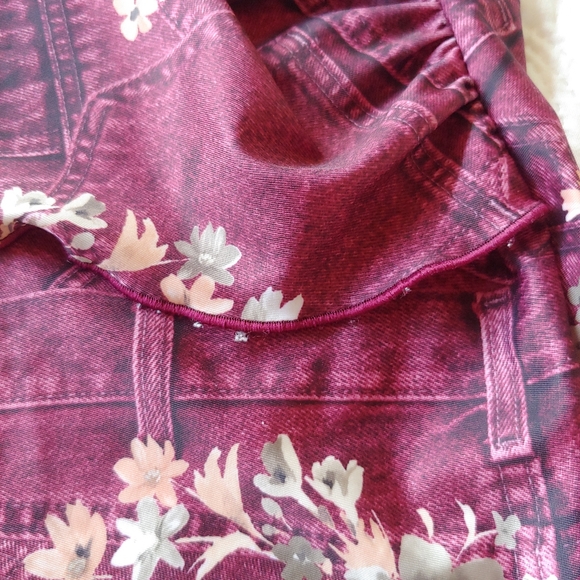 3 piece Swimsuit with coverup Jeans Print - Picture 7 of 13